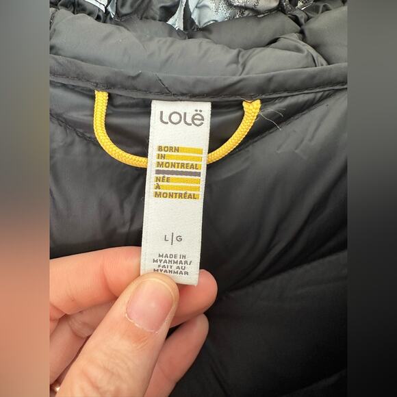 Lole Emeline Hooded Down Puffer Jacket Size Large - Picture 10 of 11